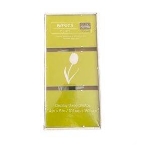 NWT Set of 3 Polished Edge Glass 4x6 Photo Frames